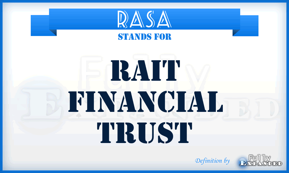 RAS^A - RAIT Financial Trust