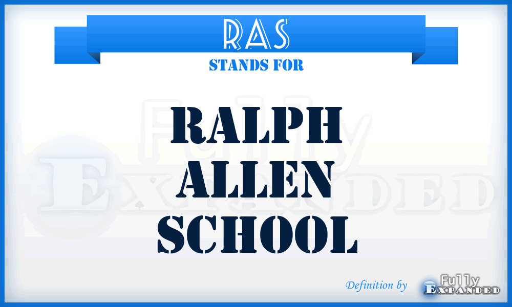 RAS - Ralph Allen School