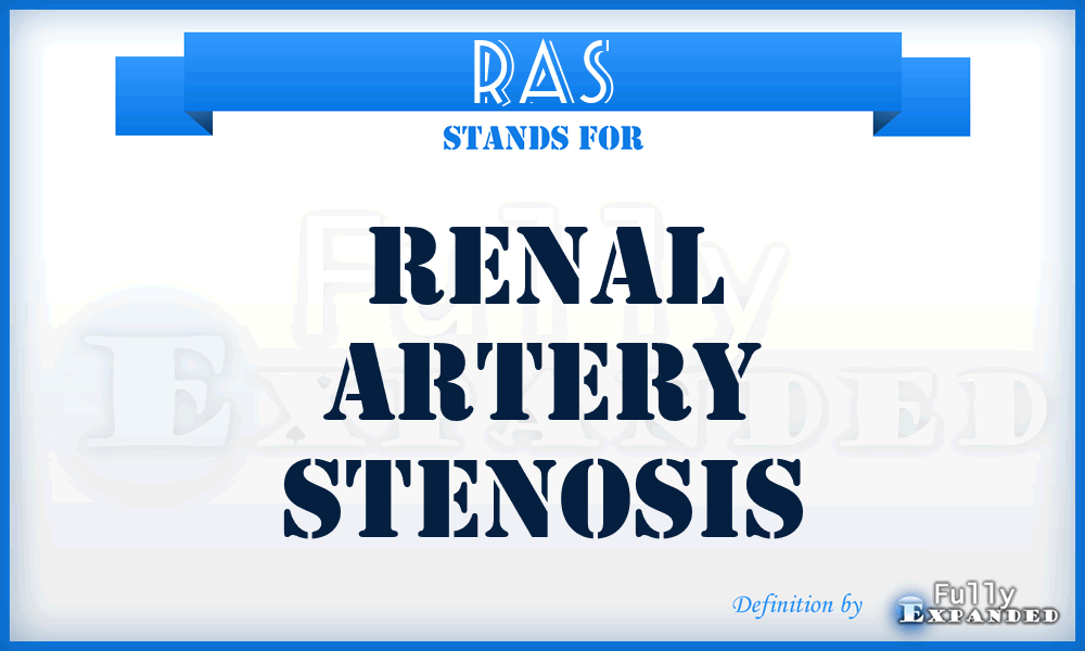 RAS - Renal Artery Stenosis