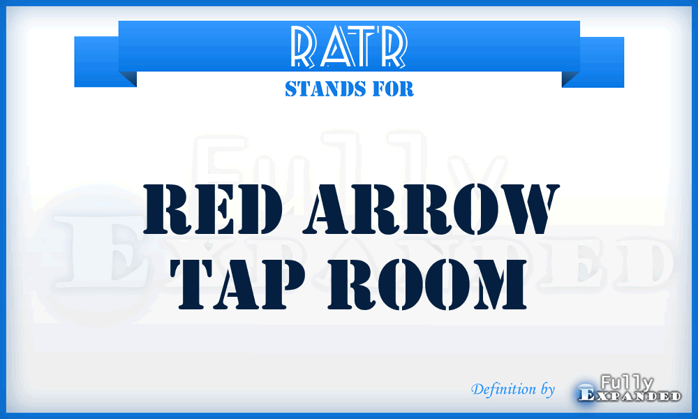 RATR - Red Arrow Tap Room