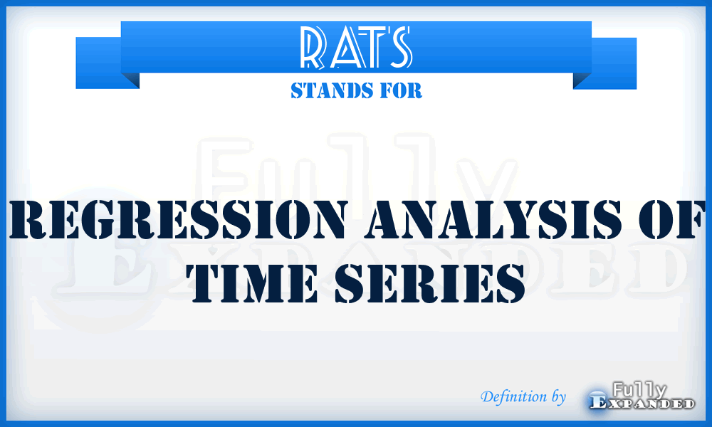 RATS - Regression Analysis of Time Series