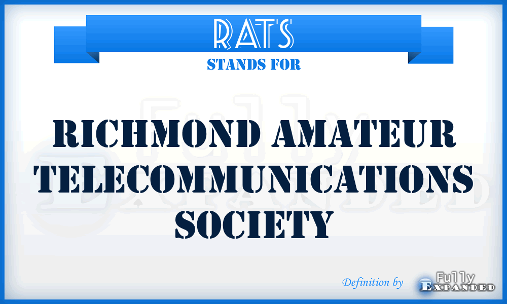 RATS - Richmond Amateur Telecommunications Society