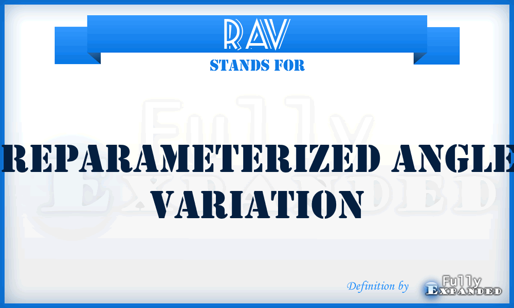 RAV - Reparameterized Angle Variation