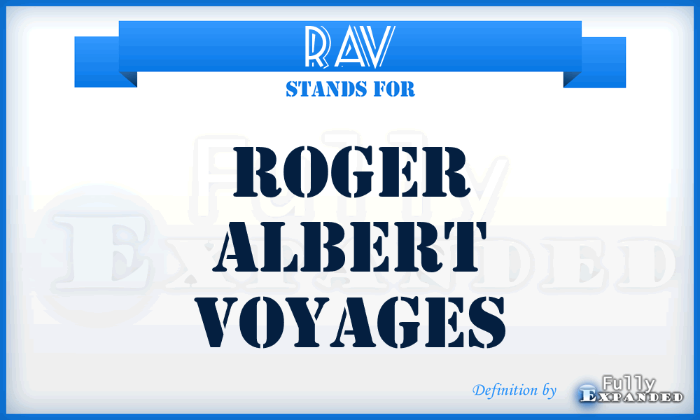 RAV - Roger Albert Voyages
