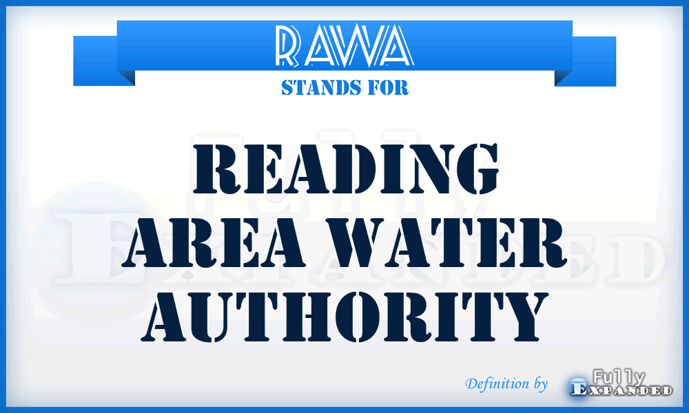 RAWA - Reading Area Water Authority