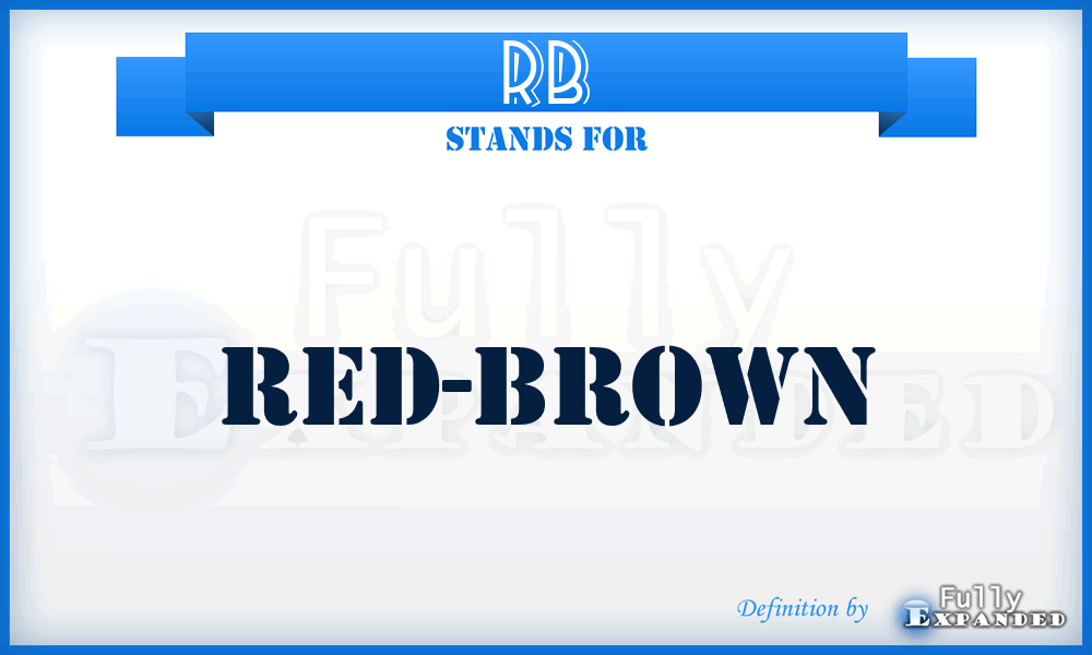 RB - Red-Brown