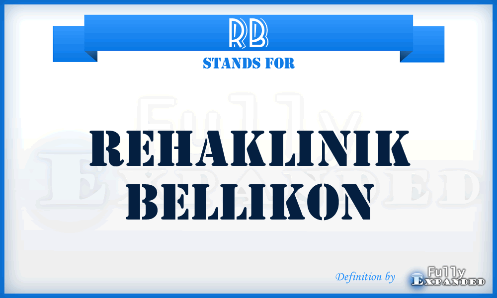 RB - Rehaklinik Bellikon