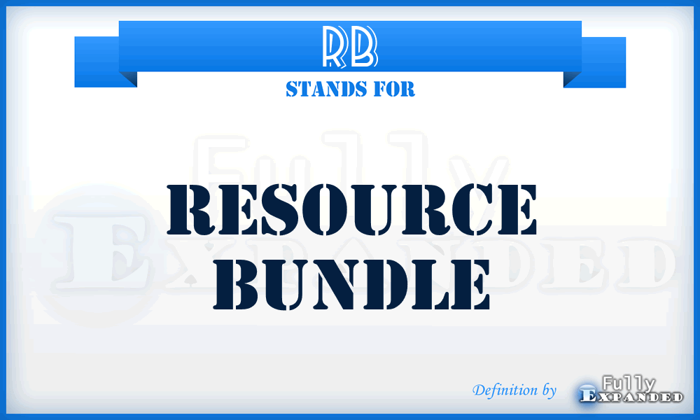 RB - Resource Bundle