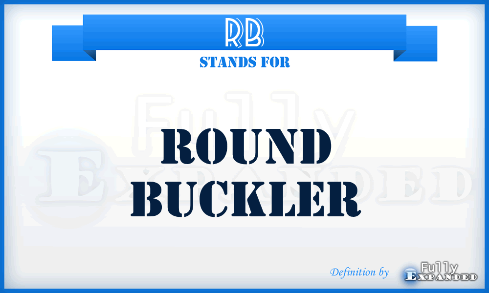 RB - Round Buckler