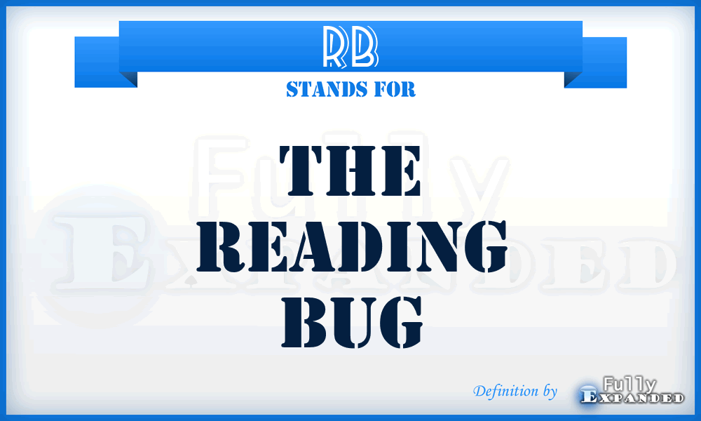 RB - The Reading Bug