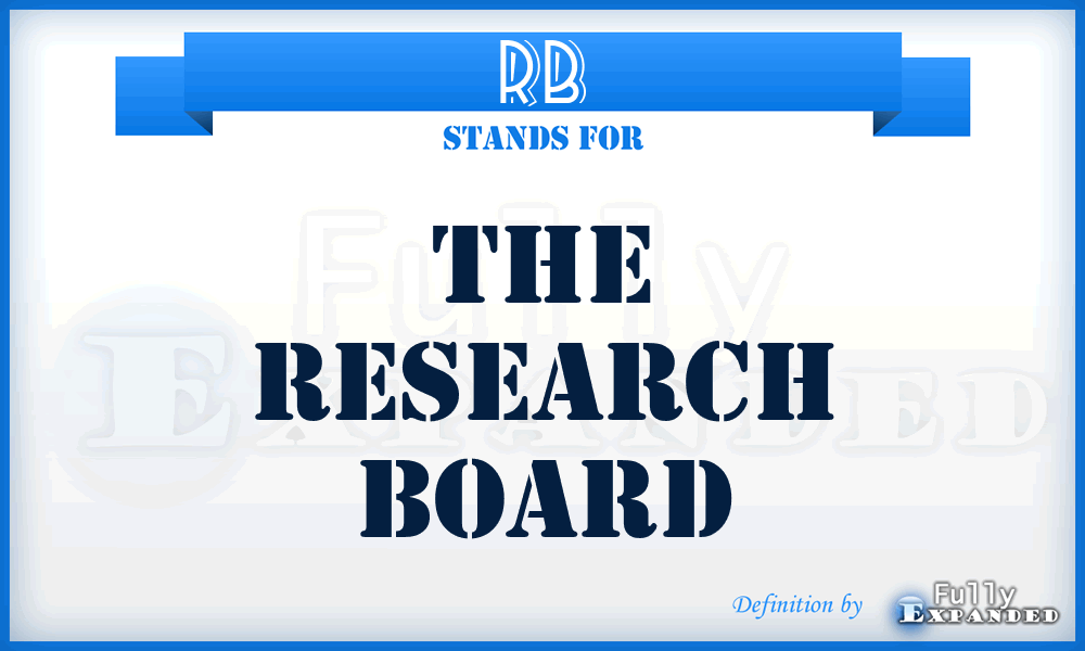 RB - The Research Board