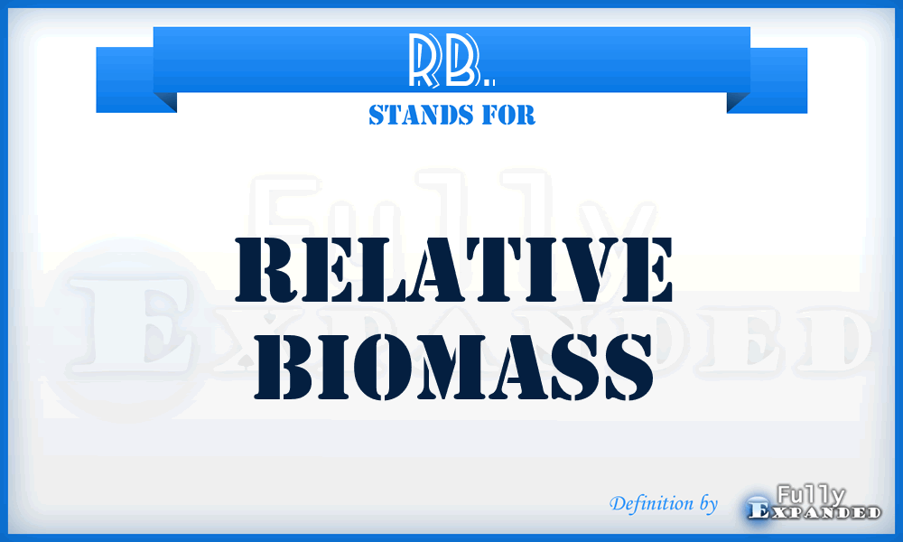 RB. - Relative Biomass