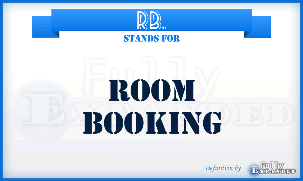 RB. - Room Booking