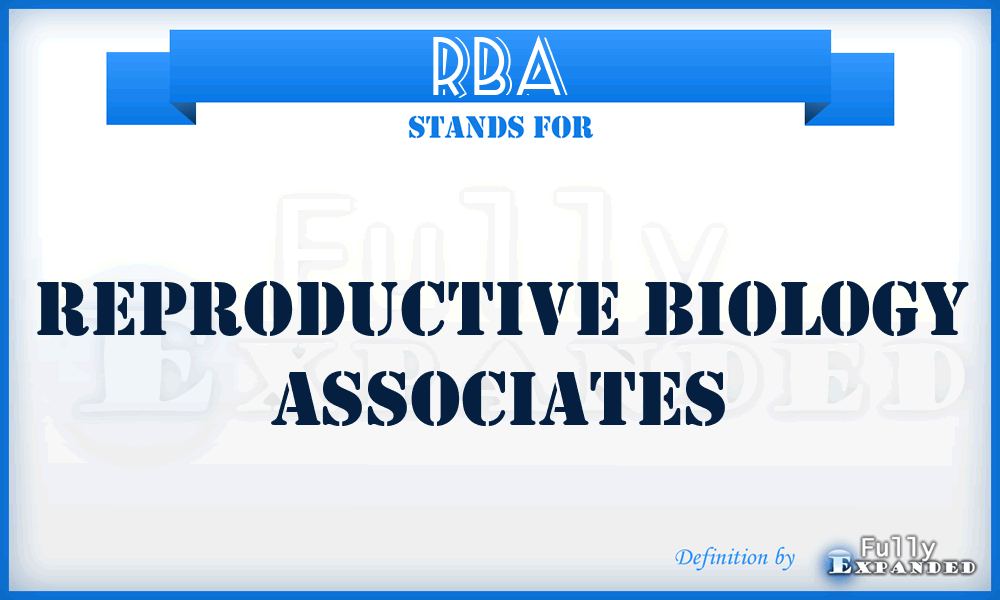 RBA - Reproductive Biology Associates