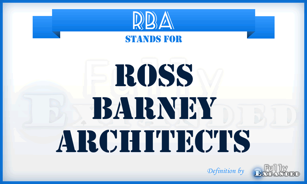 RBA - Ross Barney Architects