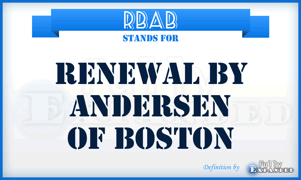 RBAB - Renewal By Andersen of Boston