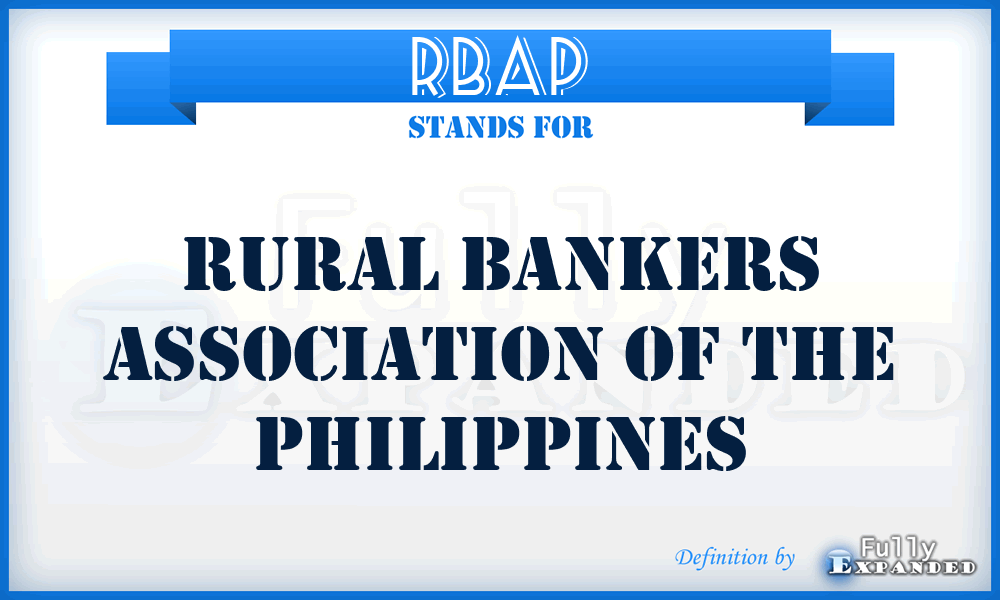 RBAP - Rural Bankers Association of the Philippines
