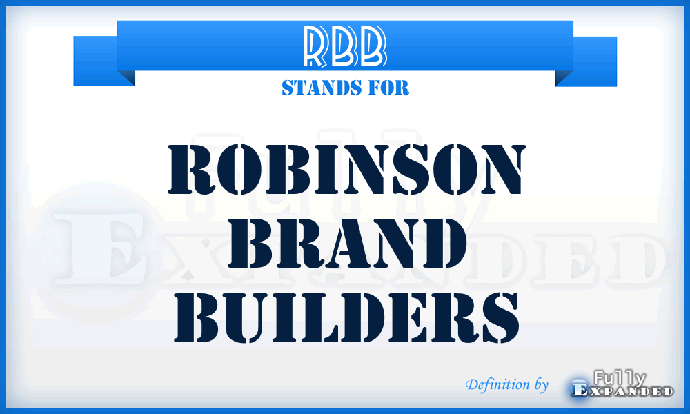 RBB - Robinson Brand Builders