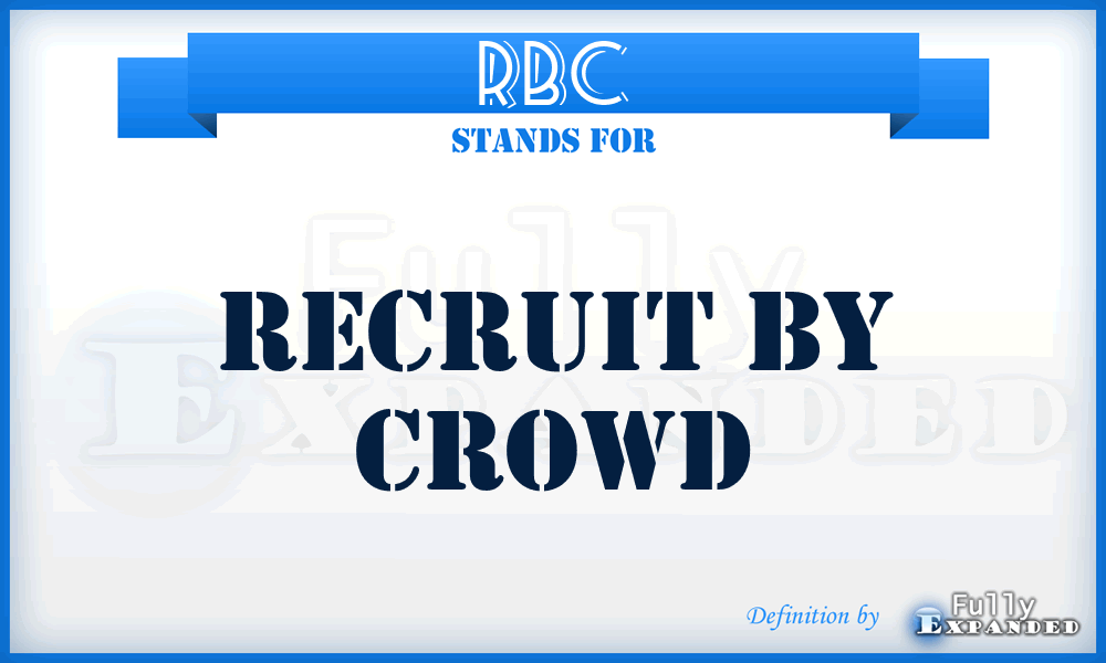 RBC - Recruit By Crowd