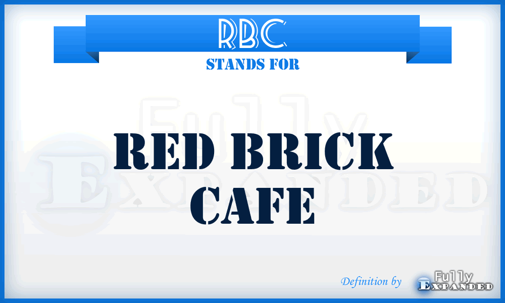 RBC - Red Brick Cafe