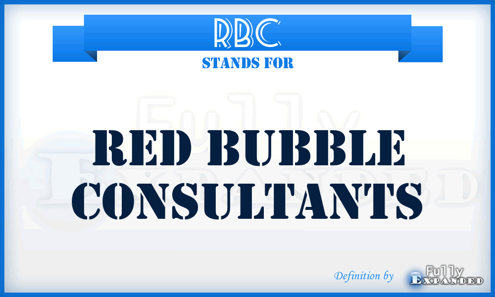 RBC - Red Bubble Consultants