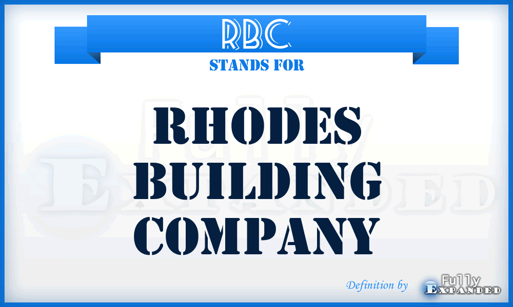 RBC - Rhodes Building Company