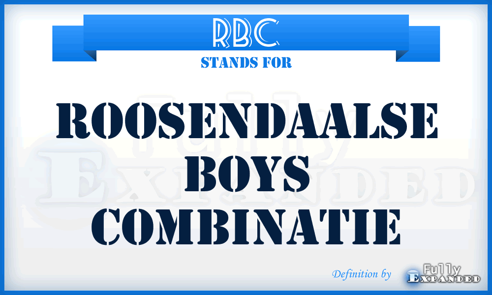 RBC - Roosendaalse Boys Combinatie