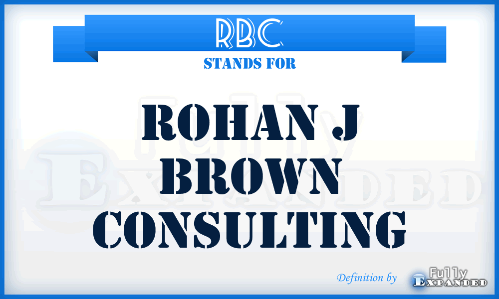 RBC - Rohan j Brown Consulting