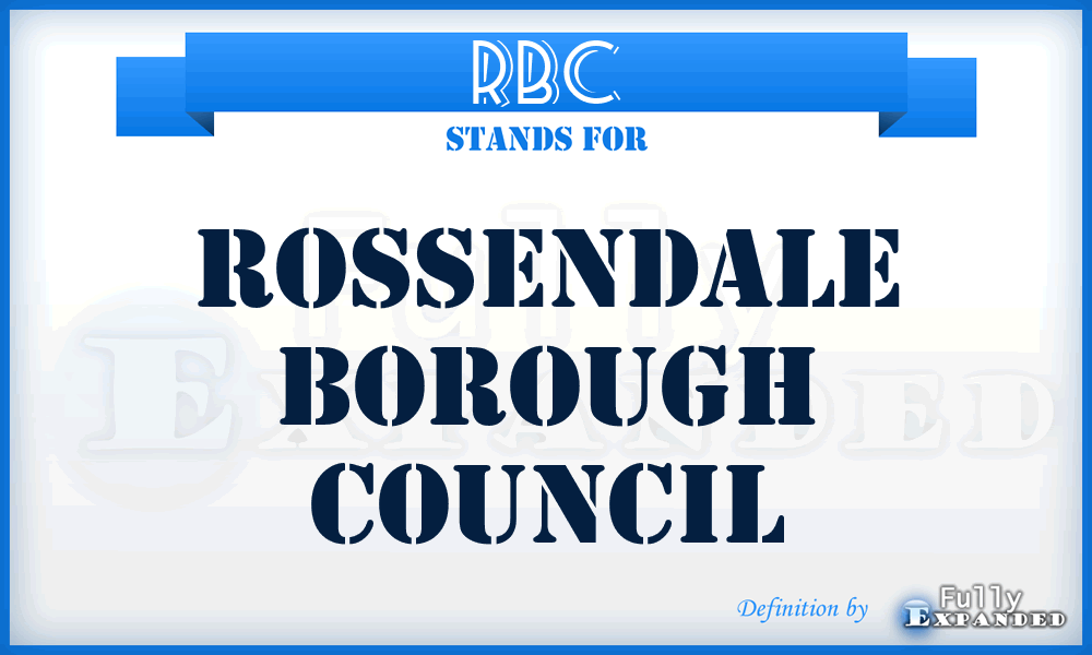 RBC - Rossendale Borough Council