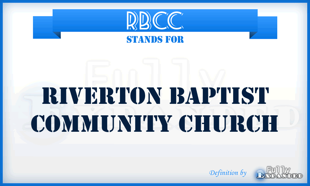 RBCC - Riverton Baptist Community Church