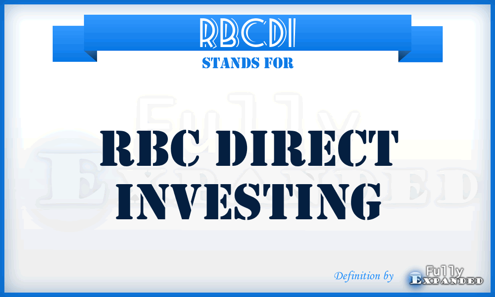 RBCDI - RBC Direct Investing