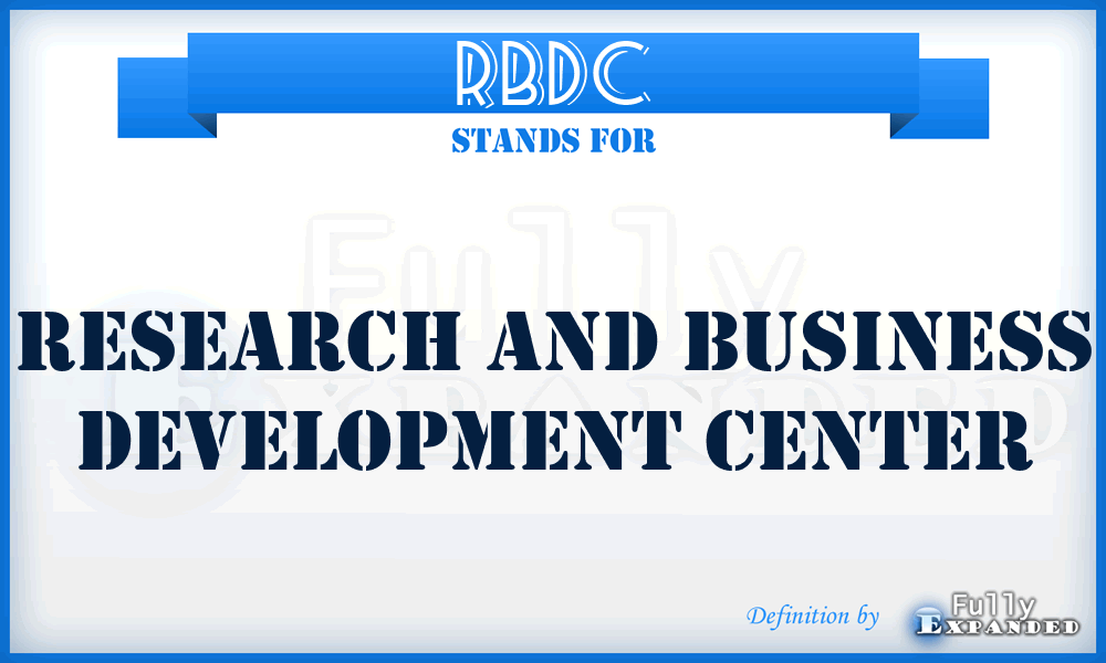 RBDC - Research and Business Development Center