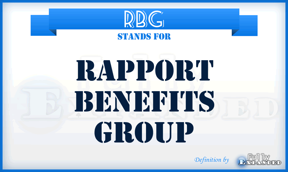 RBG - Rapport Benefits Group