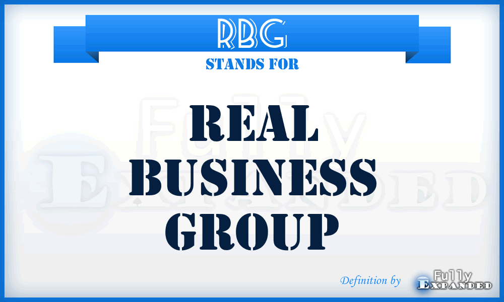 RBG - Real Business Group