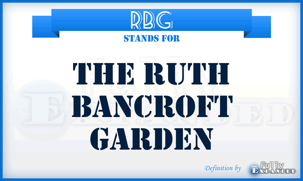 RBG - The Ruth Bancroft Garden