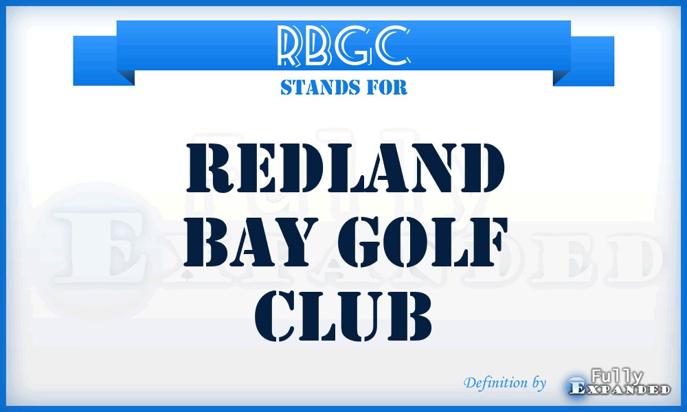 RBGC - Redland Bay Golf Club