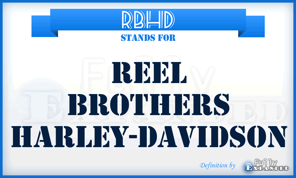 RBHD - Reel Brothers Harley-Davidson