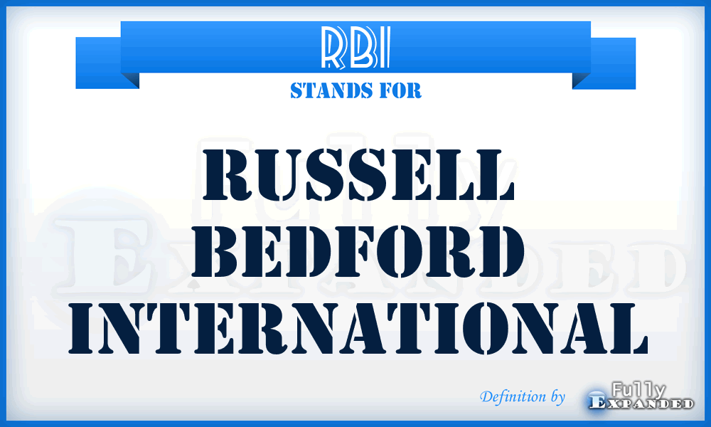 RBI - Russell Bedford International