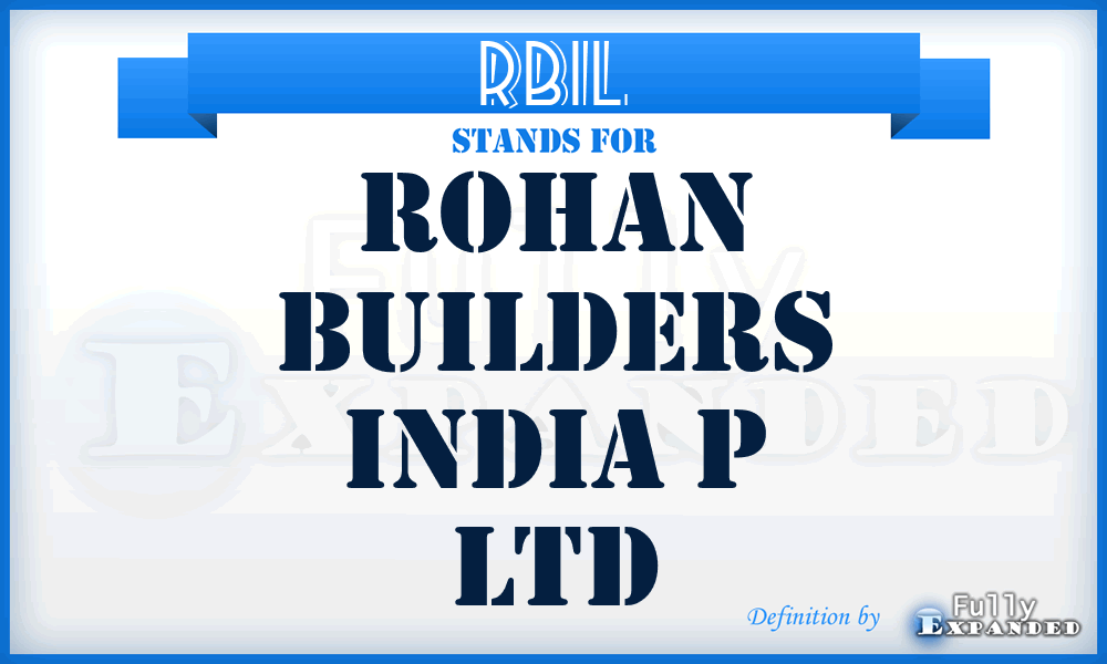RBIL - Rohan Builders India p Ltd