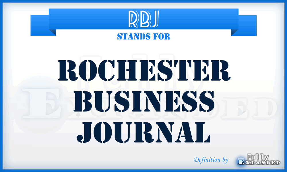 RBJ - Rochester Business Journal