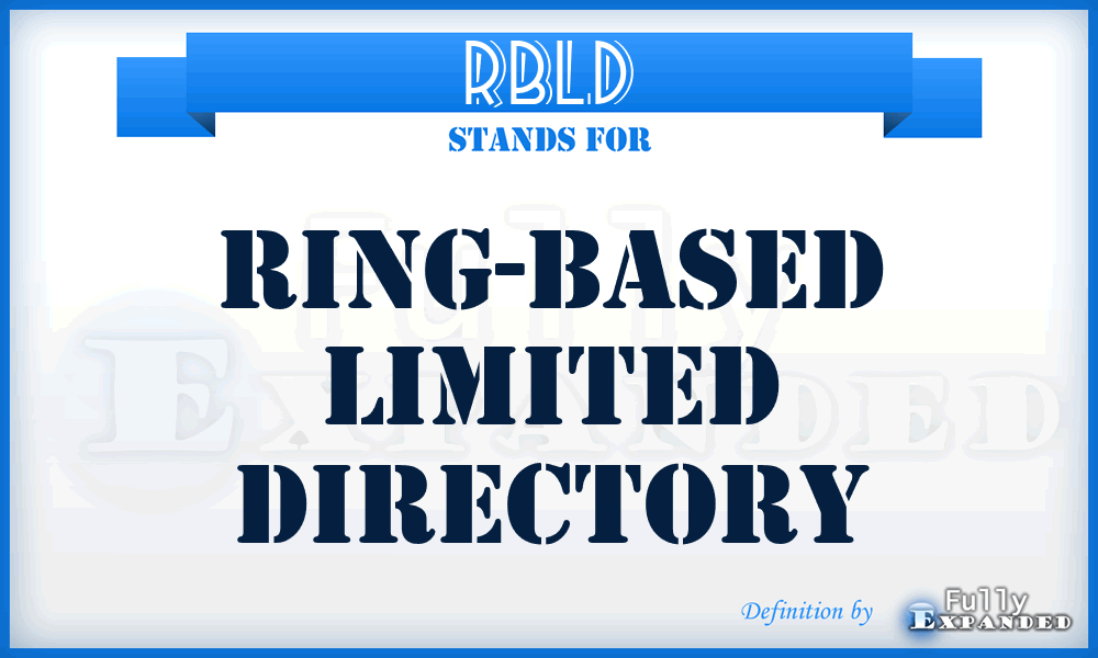 RBLD - Ring-Based Limited Directory