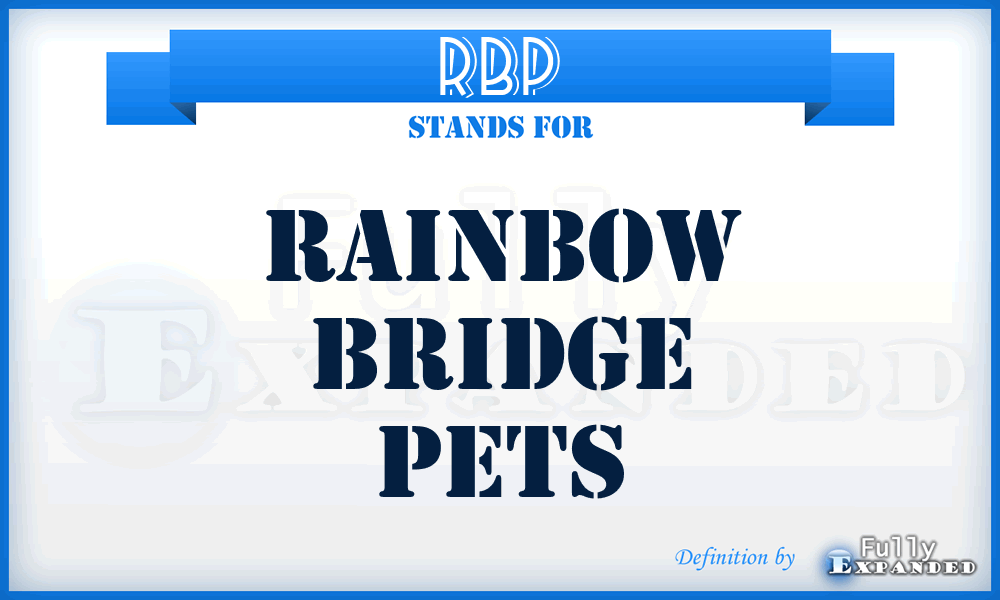 RBP - Rainbow Bridge Pets