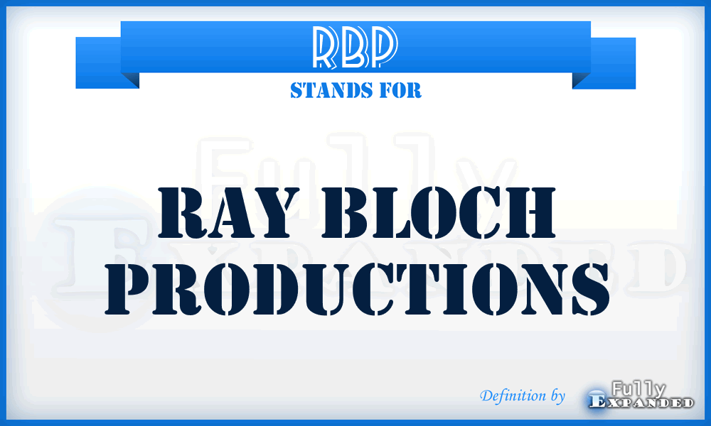 RBP - Ray Bloch Productions