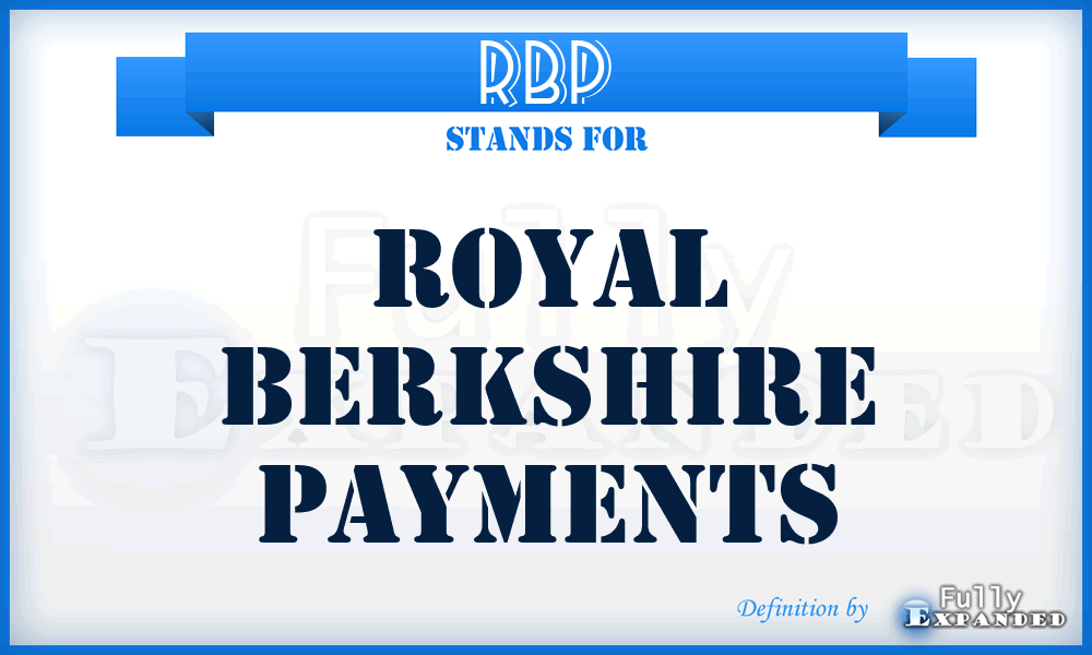 RBP - Royal Berkshire Payments