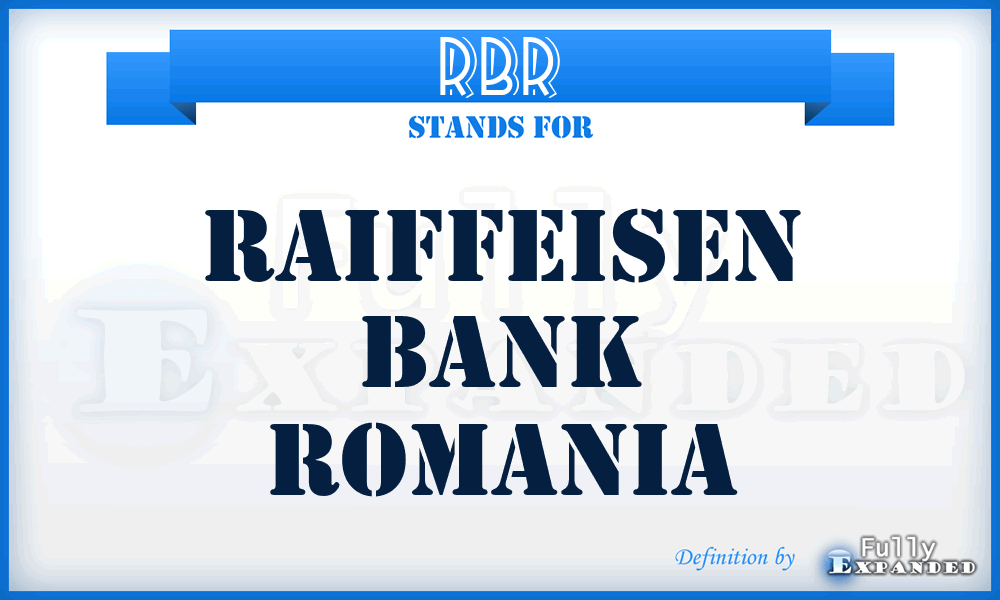 RBR - Raiffeisen Bank Romania