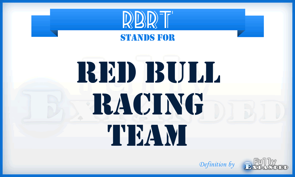 RBRT - Red Bull Racing Team