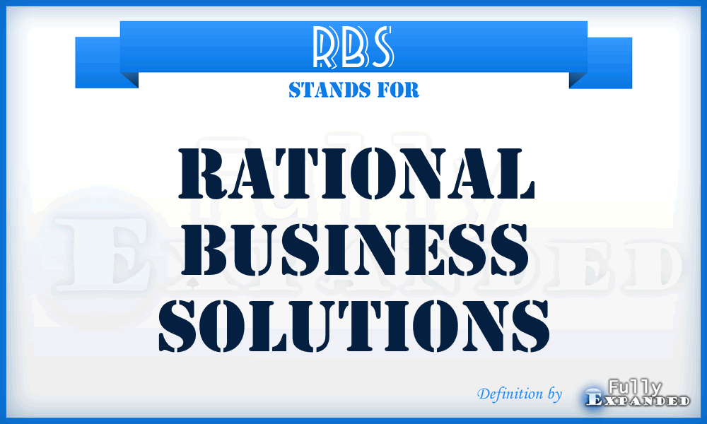 RBS - Rational Business Solutions