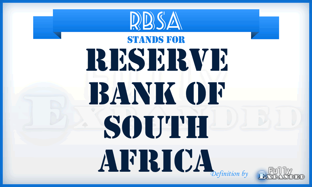 RBSA - Reserve Bank of South Africa