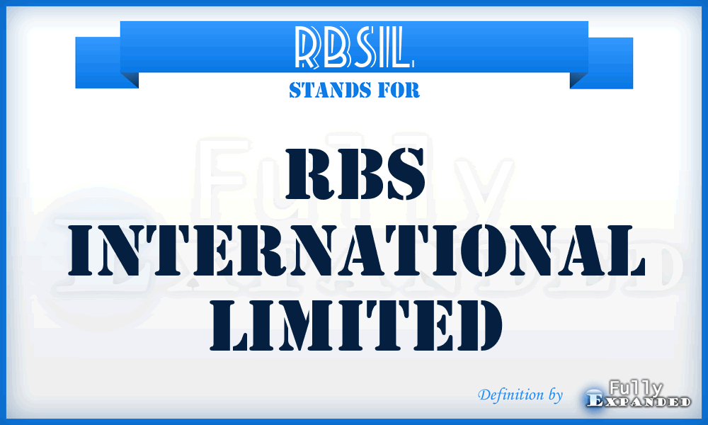 RBSIL - RBS International Limited