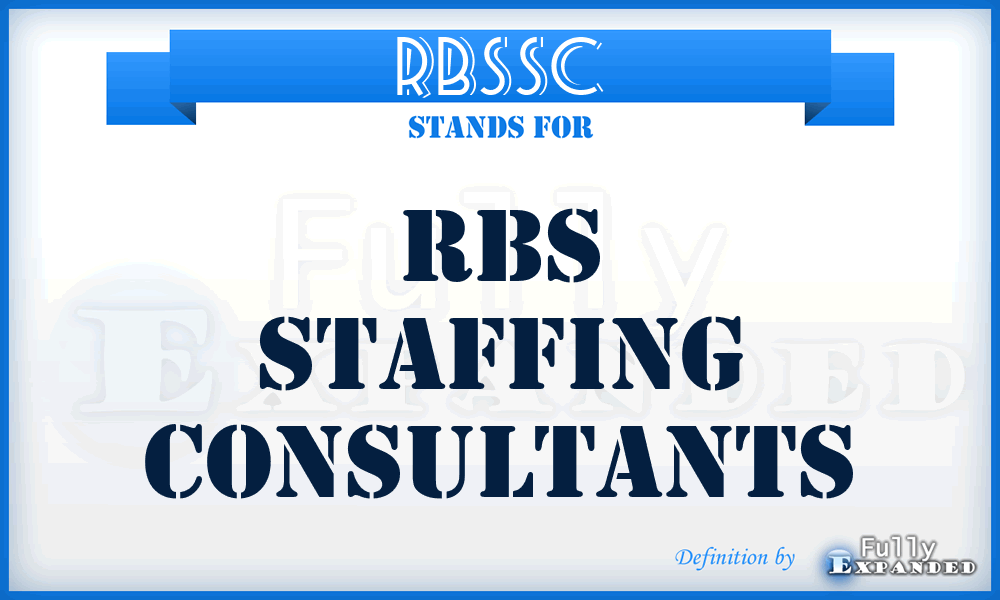 RBSSC - RBS Staffing Consultants